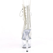Pleaser ADORE-1021C-2 Platform Ankle Boot (Clear-Rhinestone/Clear)