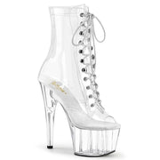 Pleaser ADORE-1021C Platform Ankle Boot (Clear/Clear) 5