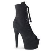 Pleaser ADORE-1021FS Platform Ankle Boot (Black Faux Suede/Black Faux Suede) 5