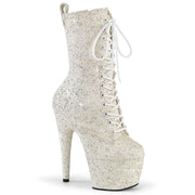 Pleaser ADORE-1040GR Platform Ankle Boot (Ivory Multi Glitters/Matching) 5