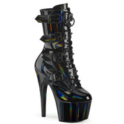Pleaser ADORE-1046 Platform Ankle Boot (Black Holo Patent/Matching) 5