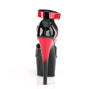 Pleaser ADORE-700-16 Platform Sandal (Black-Red Patent/Red-Black)