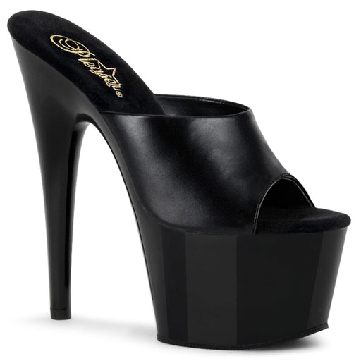 Pleaser ADORE-701 Platform Slide (Black Leather/ Black) 5