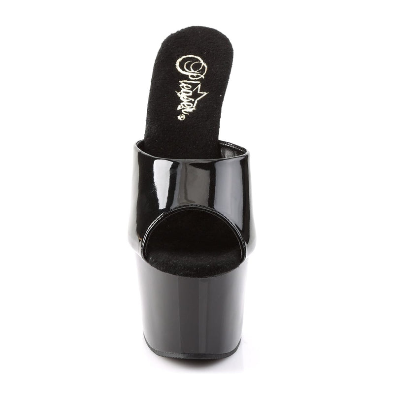 Pleaser ADORE-701 Platform Slide (Black Patent/Black)
