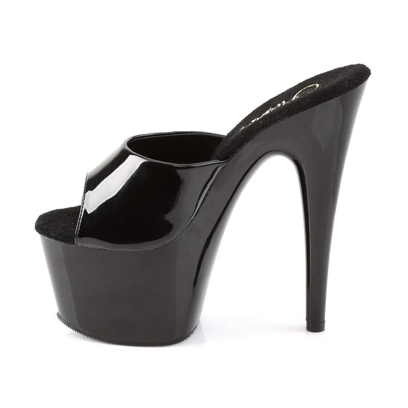 Pleaser ADORE-701 Platform Slide (Black Patent/Black)