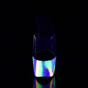 Pleaser ADORE-701GXY Clear/Neon Galaxy Mini Glitter
