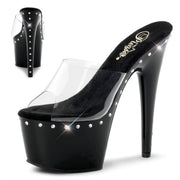 Pleaser ADORE-701LS Platform Slide (Clear/Black)