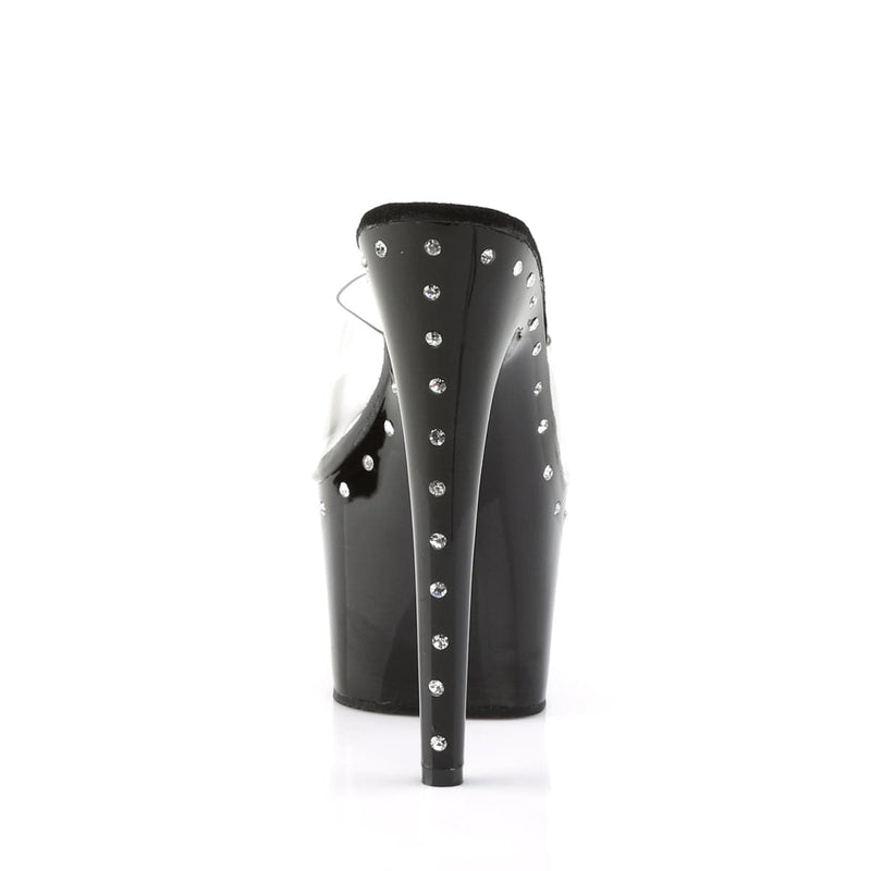 Pleaser ADORE-701LS Platform Slide (Clear/Black)
