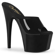 Pleaser ADORE-701N Platform Slide (Black (Jelly-Like) TPU/Black)
