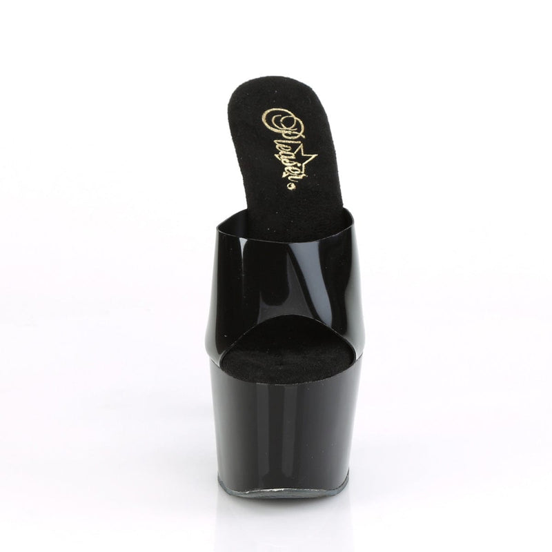 Pleaser ADORE-701N Platform Slide (Black (Jelly-Like) TPU/Black)
