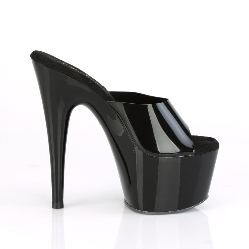 Pleaser ADORE-701N Platform Slide (Black (Jelly-Like) TPU/Black)