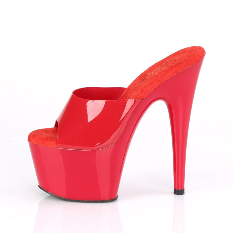 Pleaser ADORE-701N Platform Slide (Red (Jelly-Like) TPU/Red)