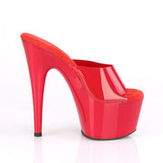 Pleaser ADORE-701N Platform Slide (Red (Jelly-Like) TPU/Red)