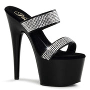 Pleaser ADORE-702-2 Platform Slide (Black/Black)