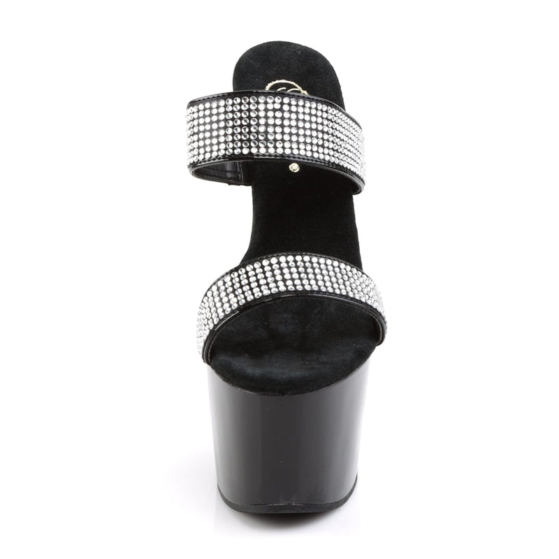 Pleaser ADORE-702-2 Platform Slide (Black/Black)