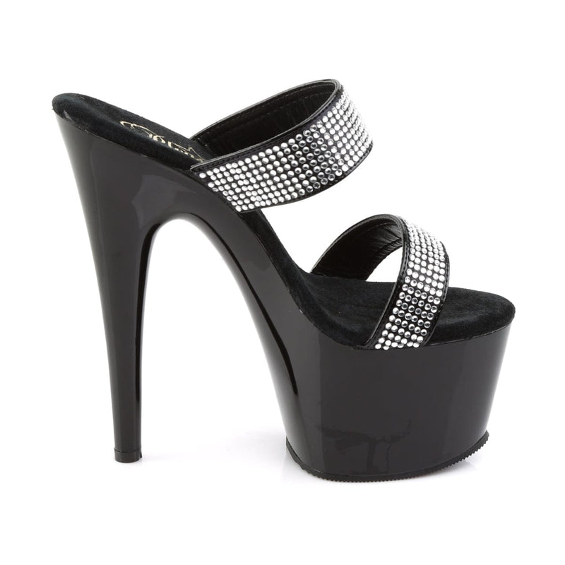 Pleaser ADORE-702-2 Platform Slide (Black/Black)