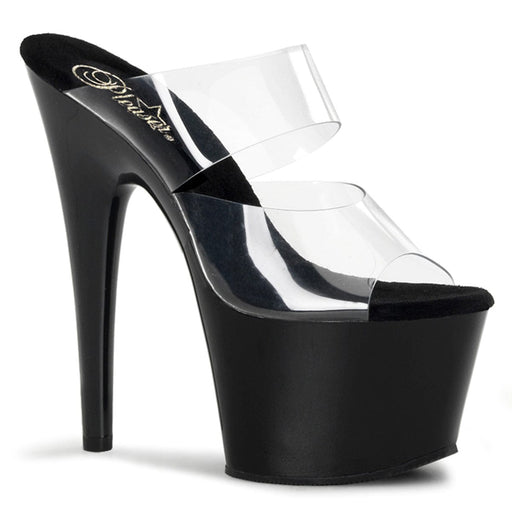 Pleaser ADORE-702 Platform Slide (Clear/Black) 5