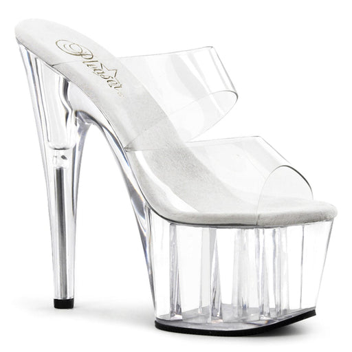 Pleaser ADORE-702 Platform Slide (Clear/Clear)
