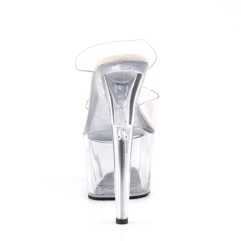 Pleaser ADORE-702 Platform Slide (Clear/Clear)
