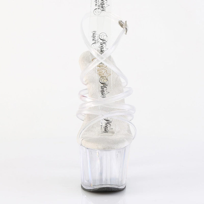 Pleaser ADORE-706 Platform Sandal (Clear/Clear)