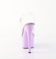 Pleaser ADORE-708 Platform Sandal (Clear/Lavender)