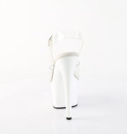 Pleaser ADORE-708 Platform Sandal (Clear/White)