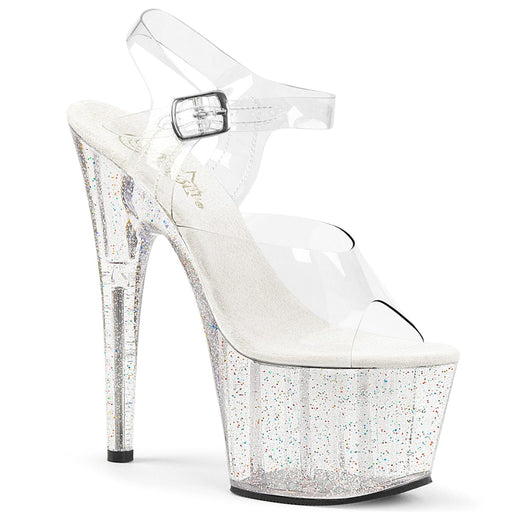 Pleaser ADORE-708MG Platform Sandal (Clear/Clear) 5