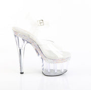 Pleaser ADORE-708MLS Platform Sandal (Clear/Clear)