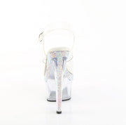 Pleaser ADORE-708MLS Platform Sandal (Clear/Clear)