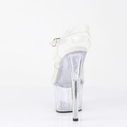Pleaser ADORE-708MMG Platform Sandal (Clear/Clear)