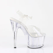 Pleaser ADORE-708MMG Platform Sandal (Clear/Clear)