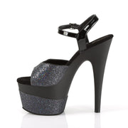 Pleaser ADORE-709-2G Black Multi Glitter/Black Multi Glitter