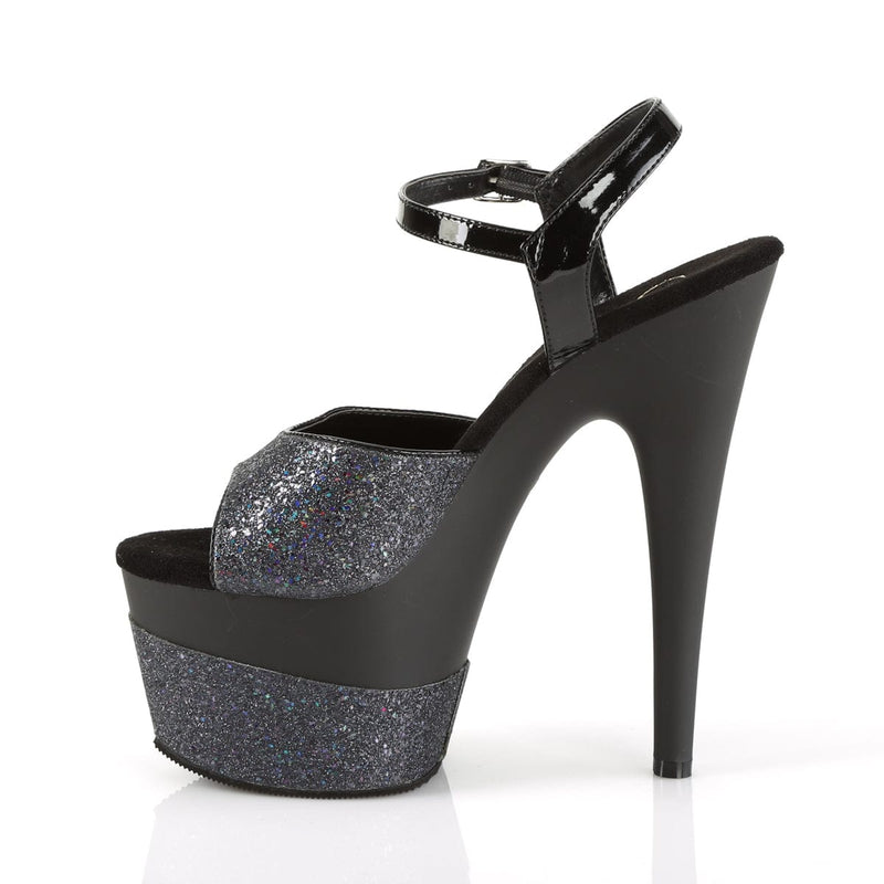 Pleaser ADORE-709-2G Black Multi Glitter/Black Multi Glitter