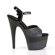 Pleaser ADORE-709-2G Black Multi Glitter/Black Multi Glitter