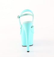Pleaser ADORE-709 Platform Sandal (Aqua Patent/Aqua)