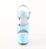 Pleaser ADORE-709 Platform Sandal (Baby Blue Patent/Baby Blue)