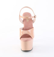 Pleaser ADORE-709 Platform Sandal (Blush Patent/Blush)