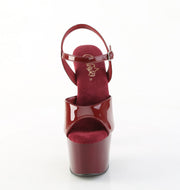 Pleaser ADORE-709 Platform Sandal (Burgundy Patent/Burgundy)