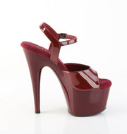 Pleaser ADORE-709 Platform Sandal (Burgundy Patent/Burgundy)