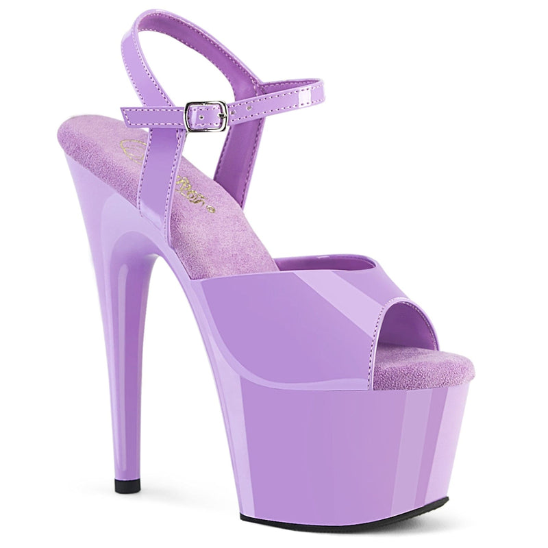 Pleaser ADORE-709 Platform Sandal (Lavender Patent/Lavender) 5