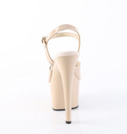 Pleaser ADORE-709 Platform Sandal (Nude Patent/Nude)