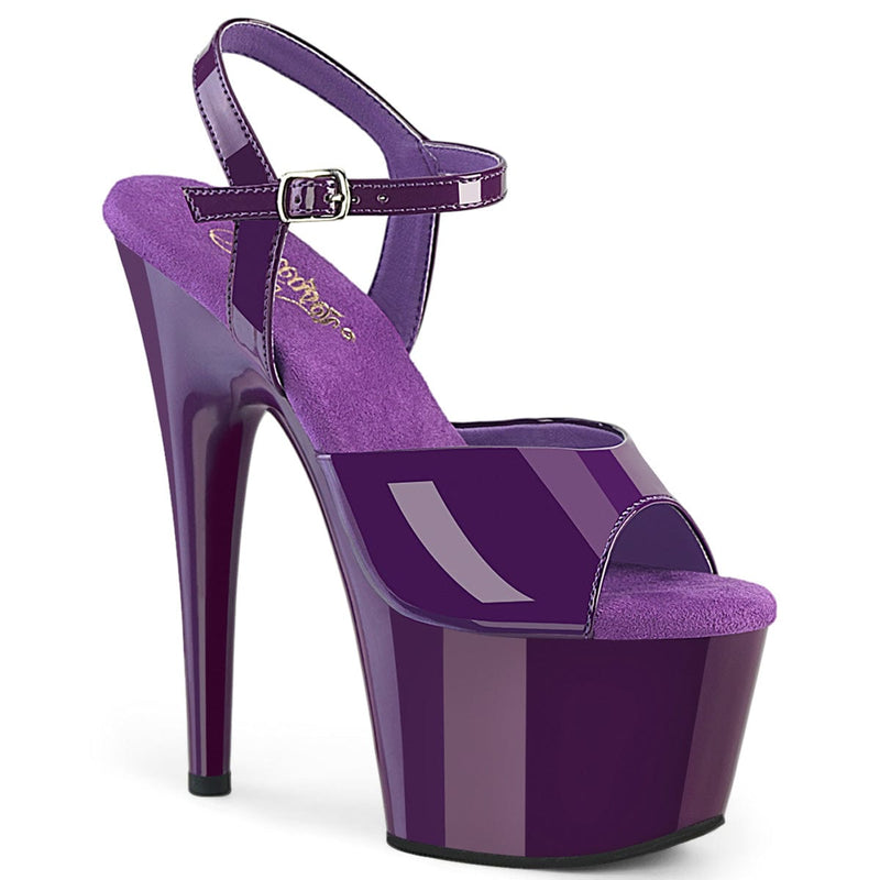Pleaser ADORE-709 Platform Sandal (Purple Patent/Purple)