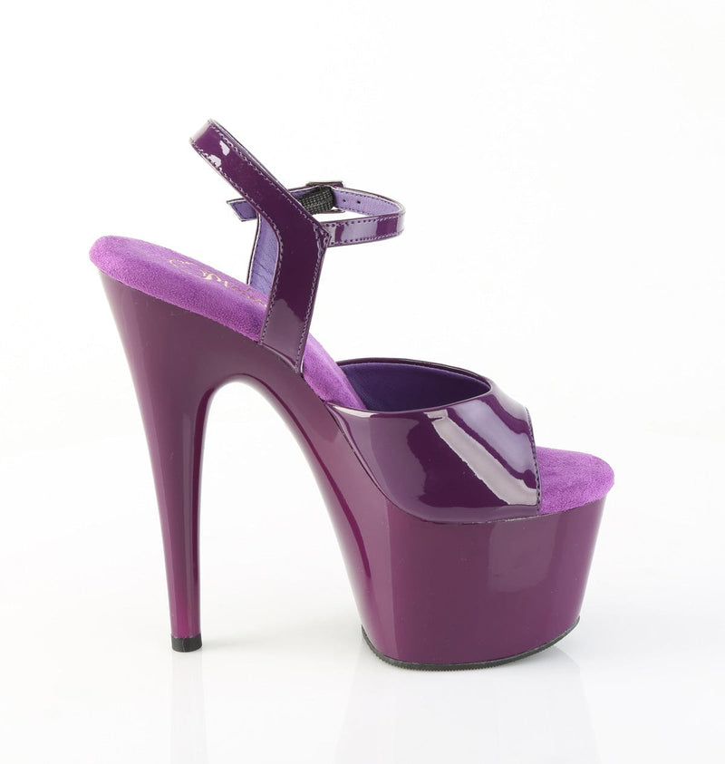Pleaser ADORE-709 Platform Sandal (Purple Patent/Purple)