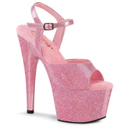 Pleaser ADORE-709GP Platform Sandal (Baby Pink Glitter Patent/M) 5