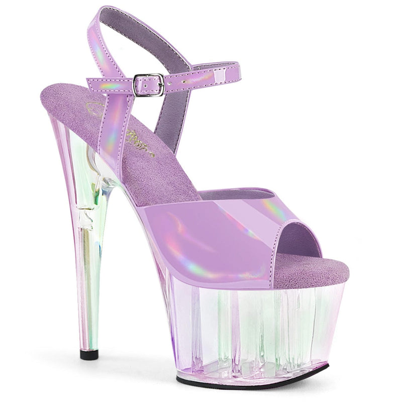 Pleaser ADORE-709HT Platform Sandal (Lavender Holo/Holo Tinted) 5