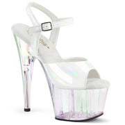 Pleaser ADORE-709HT Platform Sandal (White Holo/Holo Tinted) 5