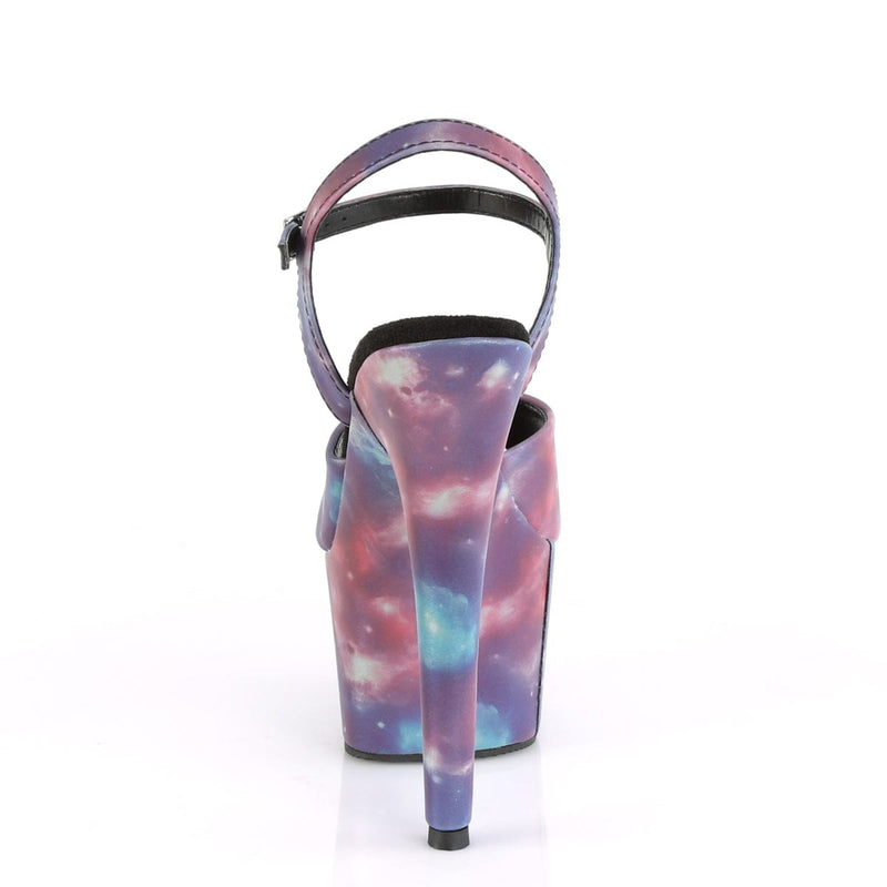 Pleaser ADORE-709REFL Platform Sandal (Purple-Blue Reflective/Purple-Blue Refle)