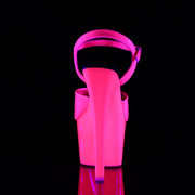Pleaser ADORE-709UV Platform Sandal (Neon Hot Pink Patent/Neon Hot Pink)