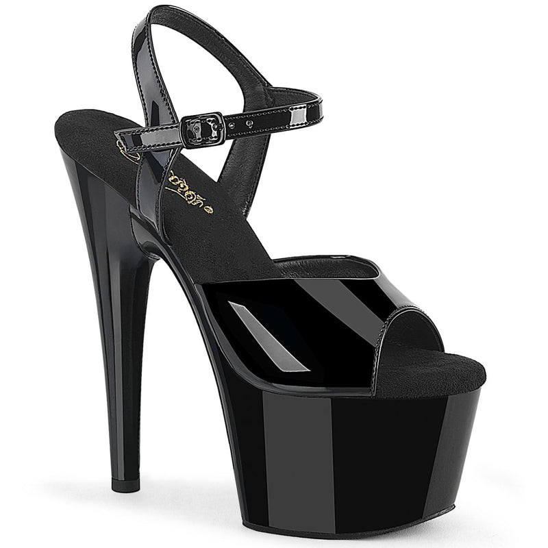 Pleaser ADORE-709WR Black Patent/Black Platform Sandal