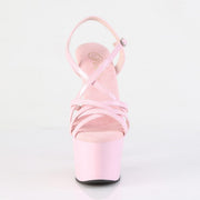 Pleaser ADORE-713 Platform Sandal (Baby Pink Patent/Baby Pink)